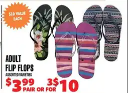 Len's Mill Stores ADULT FLIP FLOPS offer