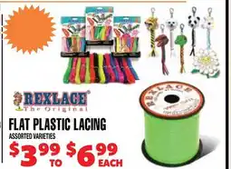 Len's Mill Stores FLAT PLASTIC LACING offer