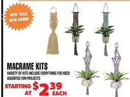 Len's Mill Stores MACRAME KITS offer