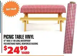 Len's Mill Stores PICNIC TABLE VINYL offer