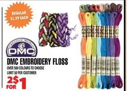Len's Mill Stores DMC EMBROIDERY FLOSS offer