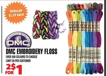 Len's Mill Stores DMC EMBROIDERY FLOSS offer
