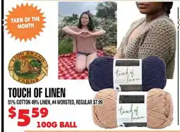 Len's Mill Stores TOUCH OF LINEN offer