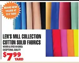 Len's Mill Stores LEN'S MILL COLLECTION COTTON SOLID FABRICS offer