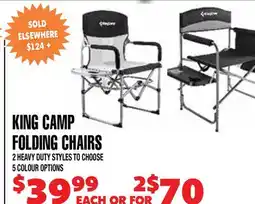 Len's Mill Stores KING CAMP FOLDING CHAIRS offer