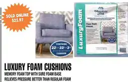 Len's Mill Stores LUXURY FOAM CUSHIONS offer