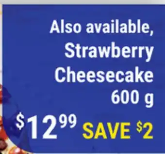 M & M Food Market Strawberry Cheesecake offer