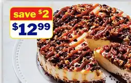 M & M Food Market Chocolate Caramel Pecan Cheesecake offer