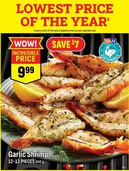 M & M Food Market Garlic Shrimp offer
