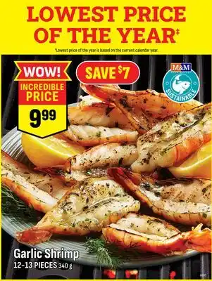 M & M Food Market Garlic Shrimp offer