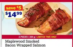 M & M Food Market Maplewood Smoked Bacon Wrapped Salmon offer