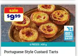 M & M Food Market Portuguese Style Custard Tarts offer