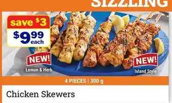 M & M Food Market Island Style Chicken Skewers offer