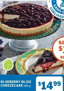 M & M Food Market BLUEBERRY BLISS CHEEZECAKE offer