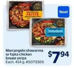 Walmart Marcangelo Shawarma or Fajita Chicken Breast Strips offer