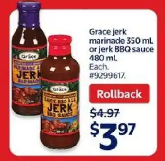 Walmart Grace jerk marinade or jerk BBQ sauce offer