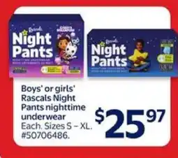 Walmart Rascals Night Pants offer