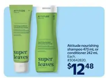Walmart Attitude Nourishing Shampoo or Conditioner offer