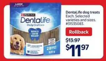 Walmart DentaLife Dog Treats offer