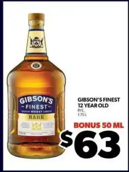 Real Canadian Liquorstore Gibson's Finest 12 Year Old offer