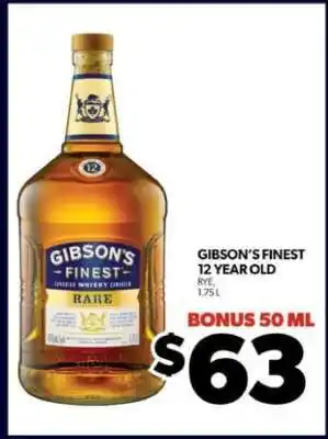 Real Canadian Liquorstore Gibson's Finest 12 Year Old offer