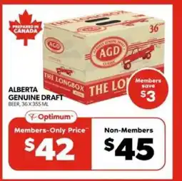 Real Canadian Liquorstore ALBERTA GENUINE DRAFT offer