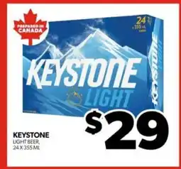 Real Canadian Liquorstore Keystone Light Beer offer