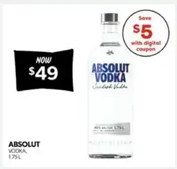 Real Canadian Liquorstore Absolut Vodka offer