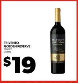 Real Canadian Liquorstore Trivento Golden Reserve offer