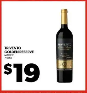 Real Canadian Liquorstore Trivento Golden Reserve offer