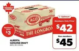 Real Canadian Liquorstore ALBERTA GENUINE DRAFT offer