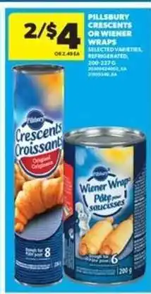 Real Canadian Superstore PILLSBURY CRESCENTS OR WIENER WRAPS offer