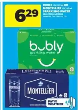Real Canadian Superstore bubly or MONTELLIER Sparkling Water offer
