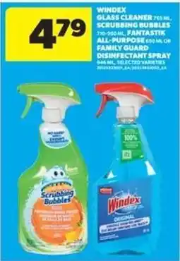 Real Canadian Superstore Windex Glass Cleaner, Scrubbing Bubbles, Fantastik All-Purpose, Family Guard Disinfectant Spray offer