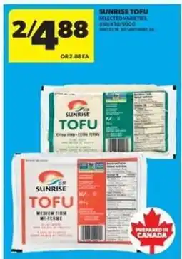 Real Canadian Superstore SUNRISE TOFU offer