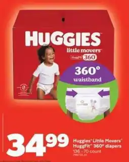 Real Canadian Superstore Huggies' Little Movers HuggFit 360° diapers offer