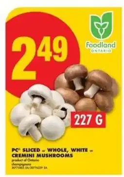 No Frills PC Mushrooms offer