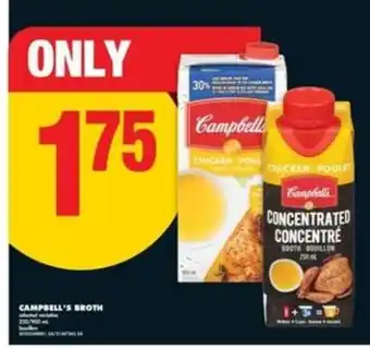 No Frills CAMPBELL’S BROTH offer