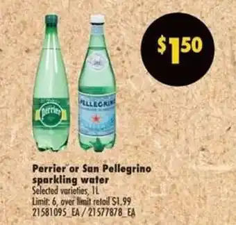 No Frills Perrier or San Pellegrino Sparkling Water offer