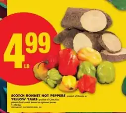 No Frills SCOTCH BONNET HOT PEPPERS or YELLOW YAMS offer