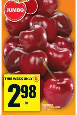 Food Basics JUMBO CHERRIES offer