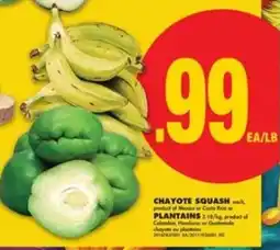 No Frills CHAYOTE SQUASH offer