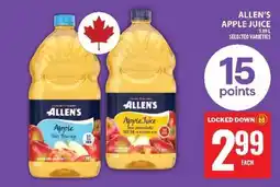 Food Basics ALLEN’S APPLE JUICE offer