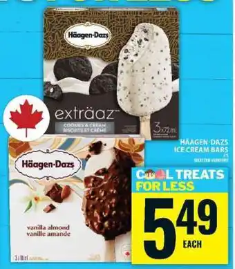 Food Basics HÄAGEN-DAZS ICE CREAM BARS offer