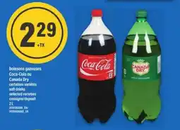 Maxi BOISSONS GAZEUSES COCA-COLA OU CANADA DRY offer
