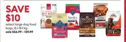 Petsmart select large dog food bags offer