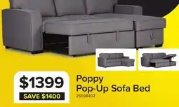 Leon's Poppy Pop-Up Sofa Bed - Grey offer