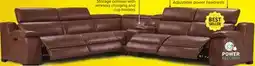 Leon's Corsica 6-Piece Dual Power Reclining Sectional - Brown offer