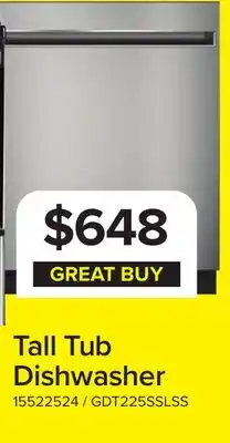 Leon's GE Stainless Steel 24 Dishwasher- GDT225SSLSS offer