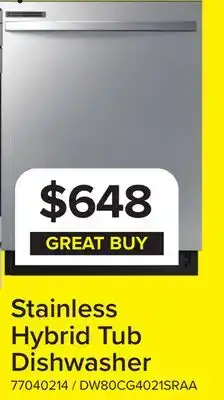 Leon's Stainless Hybrid Tub Dishwasher offer